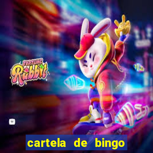 cartela de bingo pra imprimir